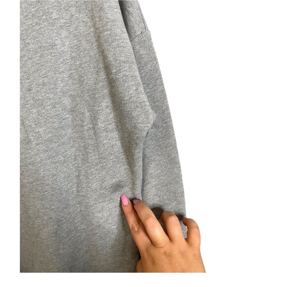 J.Crew blue 3D floral‎ crew neckline gray sweater small - Picture 8 of 8